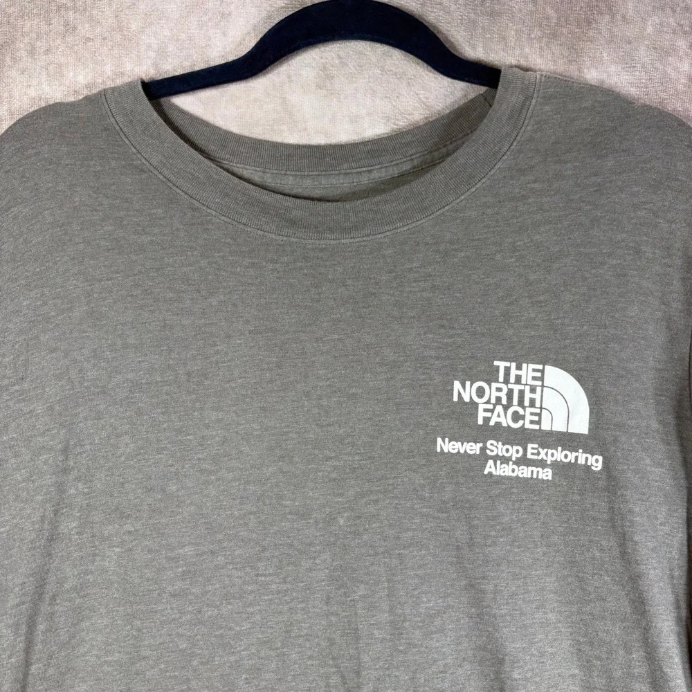The North Face T-Shirt‎ Mens Large Gray Alabama Never Stop Exploring Graphic Tee